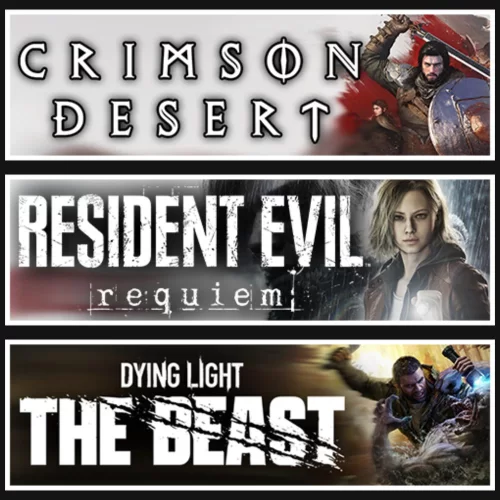 Crimson Desert +RE Requiem +The Beast